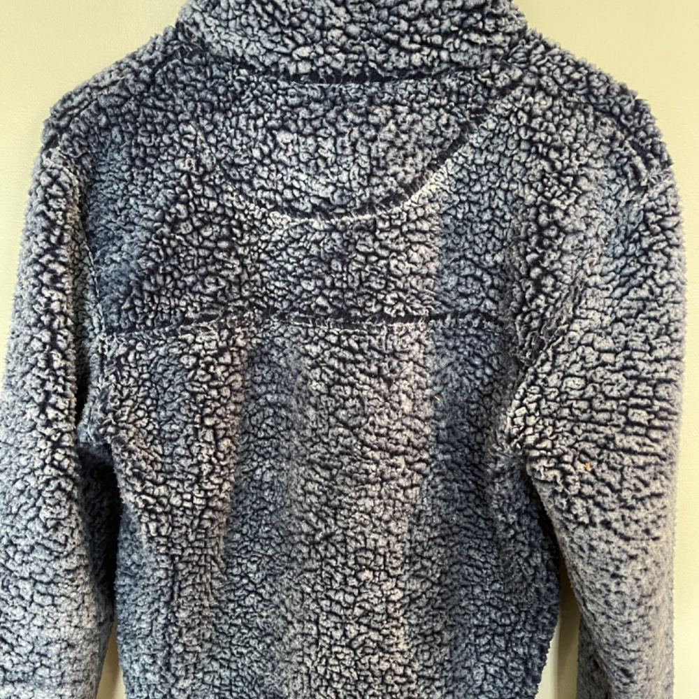 Fuzzy Navy Wvu Half Zip - image 2